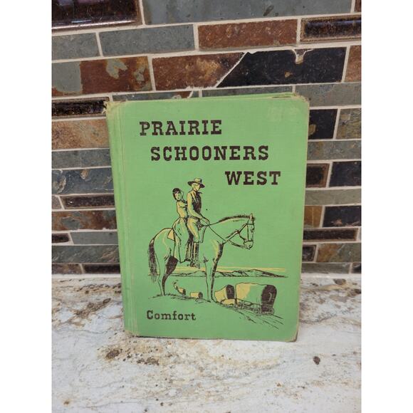 Vintage Prairie Schooners West, Children's Hardcover Book, Mildred Comfort 1949 - Picture 1 of 5